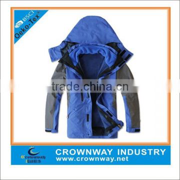 mens winter jacket/ waterproof polyester windbreaker jacket/winter jacket