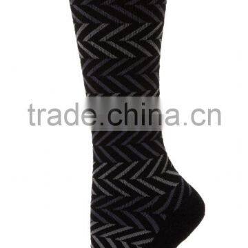 Women's Chevron Compression Socks With Merino Wool and Bamboo photo-4