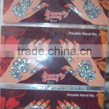 SILVER HAND TATTOO BINDI Instant henna , PAYPAL