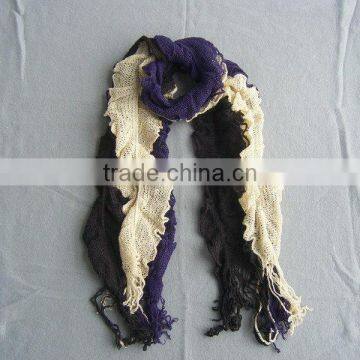 Majored Warp Knitted Colourful Scarf Factory in Knit Town of China photo-5