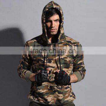 High quality cheap custom stylish plain camo hoodies for men