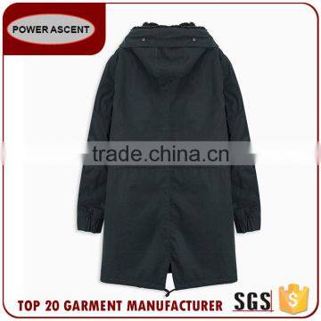 Winter Warm Men's Long Pollar Cotton Hoody Coat Padded Jacket Made In China photo-4