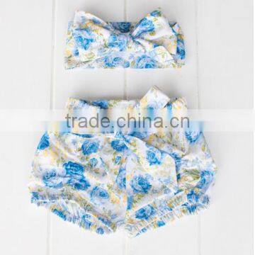 Baby Girl Short Hot Pants Cotton Printed Girls Shorts Floral Pattern Childrens Boutique Clothing photo-2