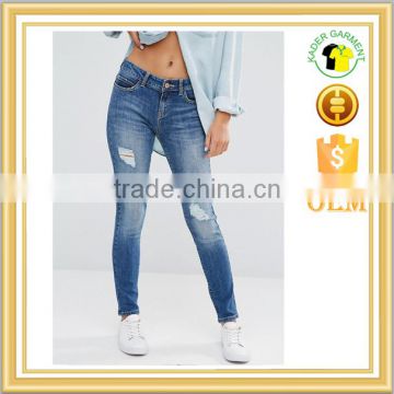 women new model jeans pent style jeans manufacturers china