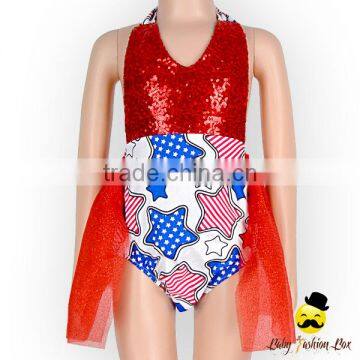 New Model Design Halter Backless Red Type Toddler Girl Birthday Romper Sequined Shine TuTu Puffy Princess Dress photo-2