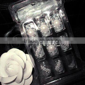 Fashionable Designed Finished Pearl Manicure Nail Tips photo-6