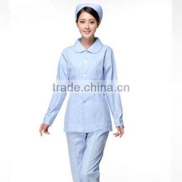 Cotton White Nurse Uniform Dress Pink Nurse Hospital Uniform Designs photo-3