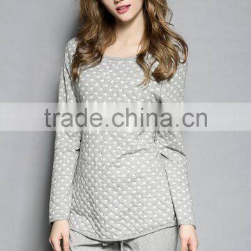 Foreign Trade Export German Brand Organic Cotton in the Spring and Autumn Winter Long Sleeve Cotton Pajamas Leisurewear Suit Plu photo-6