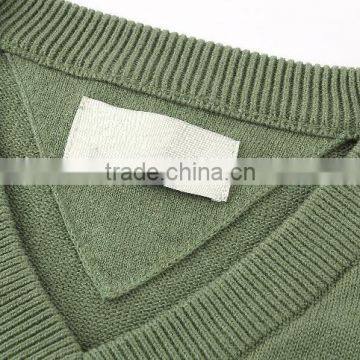 Men's Plain Kintting Pattern Argyle Sweater Vest With Custom photo-3