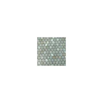 mother of pearl mosaic,seashell mosaic,shell tiles,mother of pearl tile,shell panel,freshwater shell mosaic hexagon vsm8012