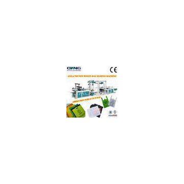 Multifunctional non woven carry bag making machine / machinery with two stepper motor