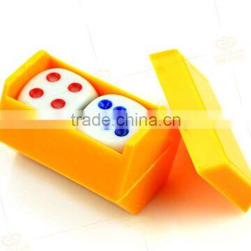 Magic Tricks Gimmick Flash Small Two Magic Dice Wind Listening Dice photo-3