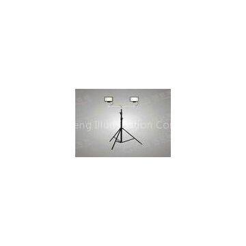 2 * 500w 2 * 10000lm Telescopic Light Tower For Workshop Emergency Lighting