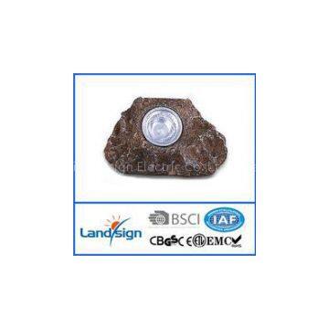 Chinese OEM solar light factory landsign XLTD-500 resin solar stone garden light