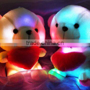 China factory LED toy plush Bear toys stuffed LED light toy