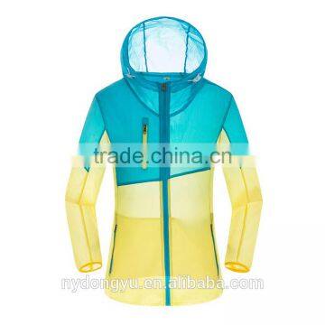 8 Color Constrast Unisex Lightweight Cycling Windbreaker Jacket/saint li Fast Dry Sun Block Athletic Jacket/ Green Blue photo-4