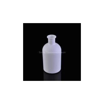 Pure white color coating glass aroma essencial oil bottle