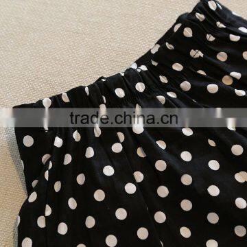 Wholesale Girls Latest Party Wear Suits Design For Baby Kids Boutique Clothing Chiffon Tops + Polka Dot Skirts 2pcs Sets photo-5