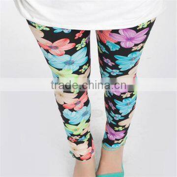 Sketch Flower Doodle Pattern Leggings Ladies Printed Leggings photo-6