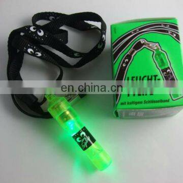 promotional gifts custom led light up whistle ,battery powered whistle with rope