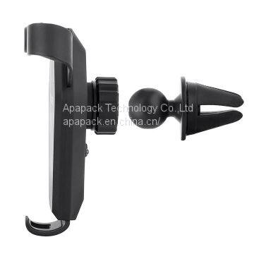 Metal Air Vent Car Holder With Wireless Fast Charger photo-2