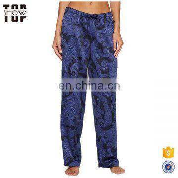 Chinese Clothing Manufacturers Woman Customized Print Satin Pajamas Sleepwear photo-5