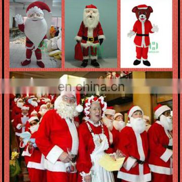 2017 new CE Christmas mascot costume red custom mascot costume christmas costume for men for sale