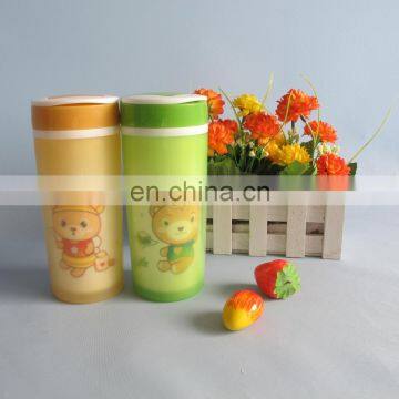 300ml PP double wall custom thermos small plastic bottle