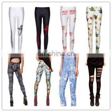 East Knitting Women Pants Emoji Clothes 3d Pill Leaf Printed Pants Leggings Casual