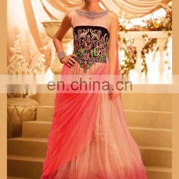 Ladies Long Wedding Designer Gown | Fish Cut Gown | Indian Designer Gown