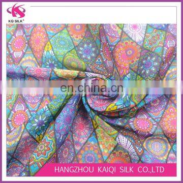 China Supplier Digital Print Silk Fashion Fabric Cotton Silk With Multiple Pattern Silk Blend Cotton Fabric photo-2