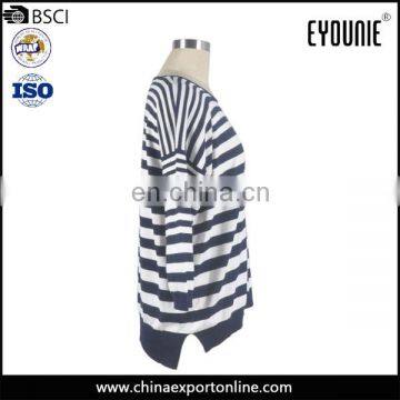 Sweater Women 2016 Stripe Long Sweater Casual Long Frog Dress photo-3