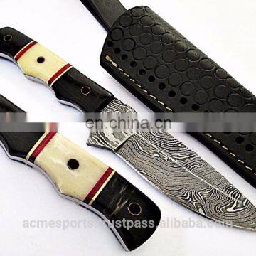 Damascus knifes - Custom Handmade Forged blade Damascus hunting knife