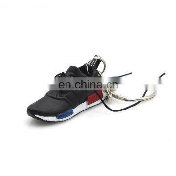 Custom logo High quality 3D mini running shoe lace key chains