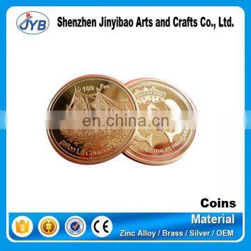 Custom metal souvenir russia coin for promotion