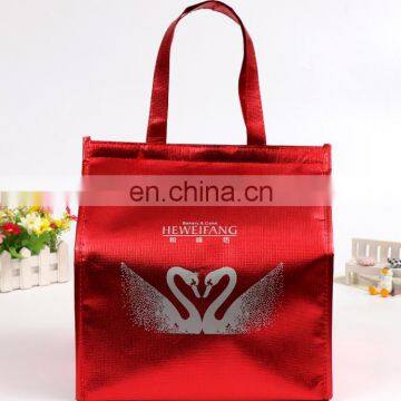 nice red foil cooler bag