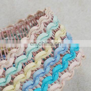 Fantastic Colorway Wave Leather Tape/ladder pu Trims for Accessories photo-6