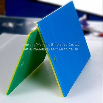 High quality square PE plastic color vegetable meat kitchen chopping cutting chopping board