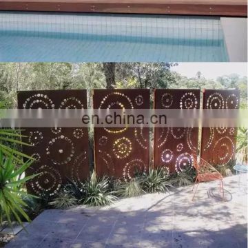 Decorative Cutout Wall Panel Rustic Corten Screens