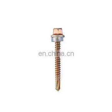 Taiwan Roofing Hex Flange Washer Head Self Drilling TEK EPDM Stainless Steel Screws