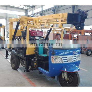 Wheels mounted water drilling rig machine diesel engine drilling equipment for sale