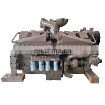 Original CCEC Cummins engine assy KTA38 P1300 SO60169 used in dredger auxiliary marine engine