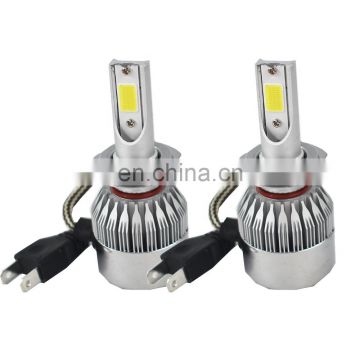 New 2PCS C6 H7 54W 5200LM Car LED Headlight Bulb Set COB Chips 6000K HID White