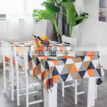 Best Price Good Quality All Over Print Cotton Linen Waterproof Picnic Party Dinner Fancy Table Cloth photo-2