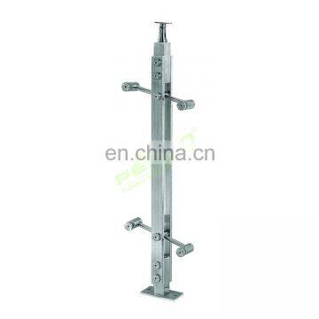 Hot Sale Hospital Ss 304 316 Balcony Balustrade Design Glass Railing Hardware Factory From China