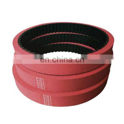 210L  25mm 10 mm thick Red Rubber Coating Timing Belt