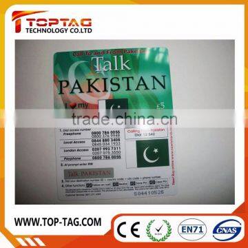 Paper Calling Card / Paper Phone Card With Barcode or QR Code photo-3