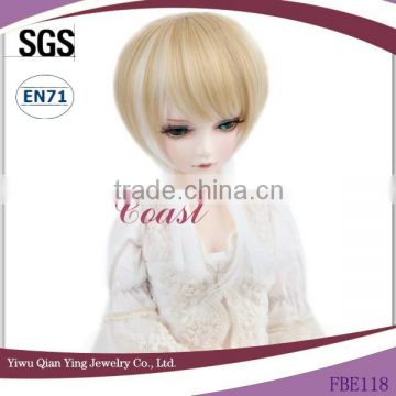 wholesale best selling short beautiful blonde doll wig