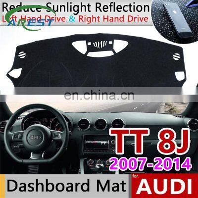 Для Audi TT 8J 2007~2014 MK2 Антискользящая коврик для панели приборов, чехол, солнцезащитное покрытие панели приборов, коврик, аксессуары S-line 2008 2009 2010 TTS коврик