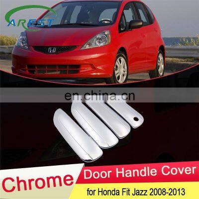 for Honda Fit Jazz MK2 2008 2009 2010 2011 2012 2013 Chrome Door Handle Cover Exterior Trim Catch Car Cap Stickers Accessories